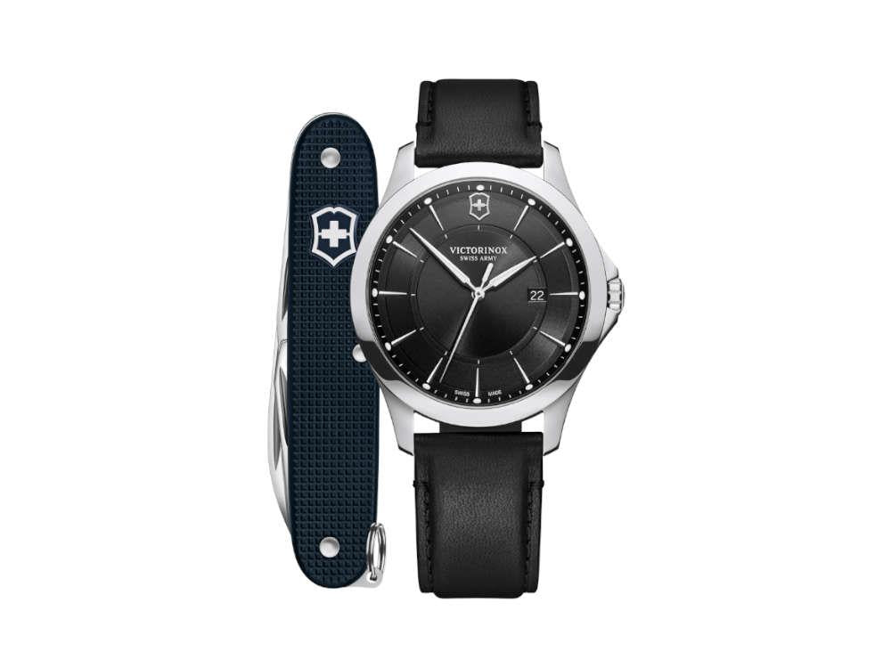 Victorinox Alliance Gent Quartz Watch, Stainless Steel, Black, 40 mm, V241904.1