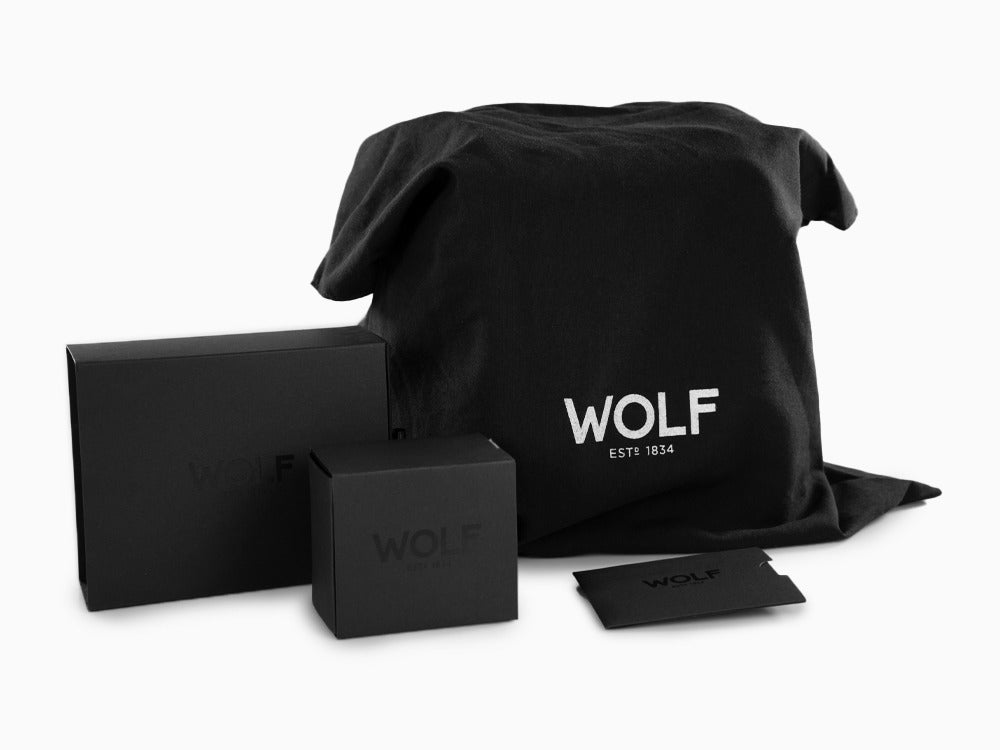 WOLF Viceroy Watch winder, 1 Watch, Black, Vegan Leather, 456002