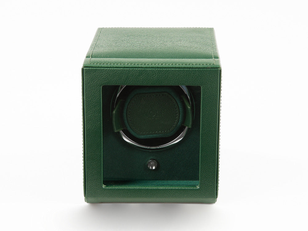 WOLF Cub Watch winder, 1 Watch, Green, Vegan Leather, 461141