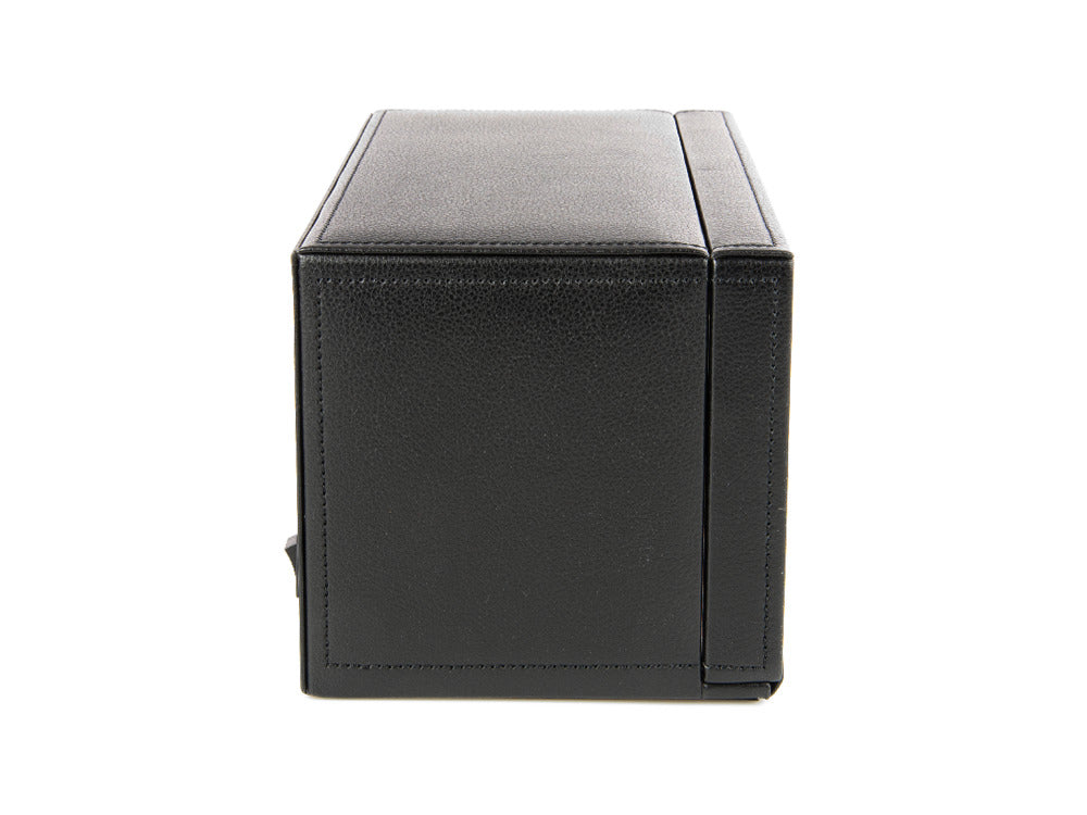 WOLF Cub Watch winder, 2 Watches, Black, Vegan Leather, 461203