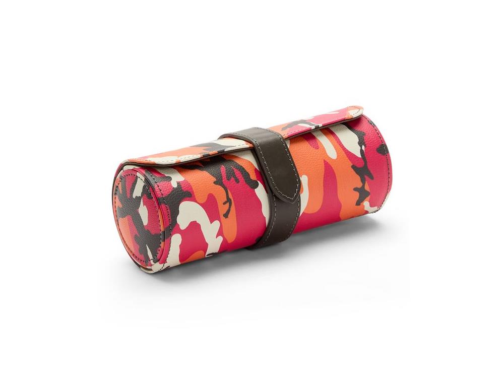 WOLF Elements Fire Watch roll, 3 Watches, Red, Vegan Leather, 665272