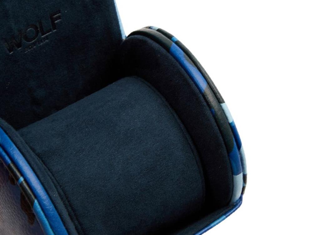 WOLF Elements Water Watch roll, 1 Watch, Blue, Vegan Leather, 665371