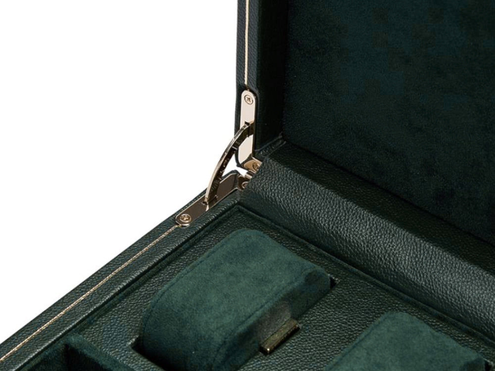 WOLF British Racing Watch winder, 1 Watch, Green, Vegan Leather, 792141