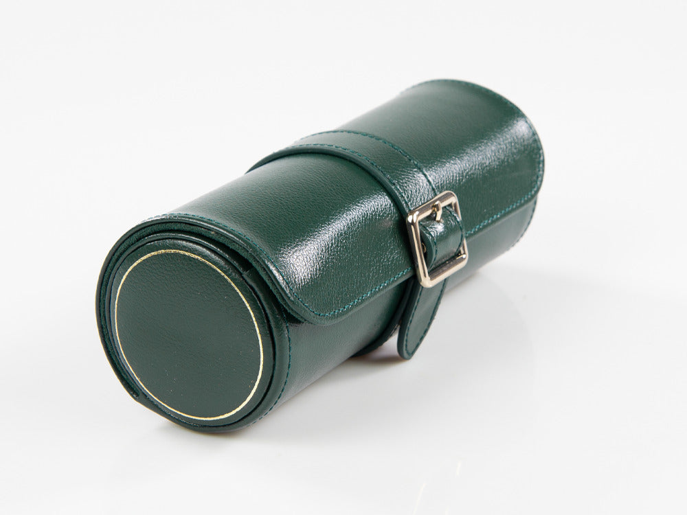 WOLF British Racing Watch roll, 3 watches, Green, Leather, 792941