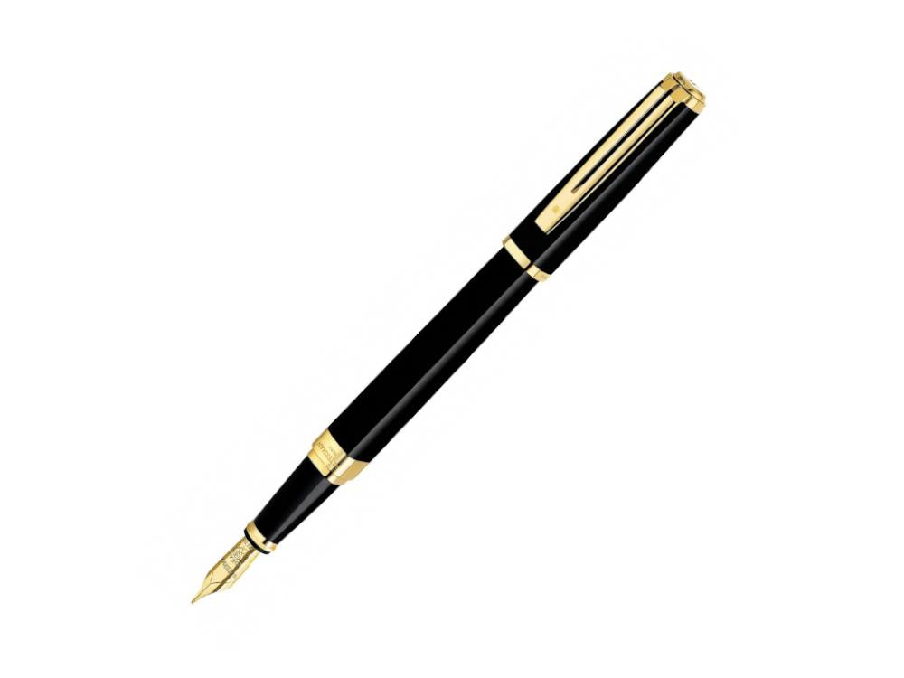 Waterman Fountain Pen Exception Slim Black -Gold Trims- S0636940