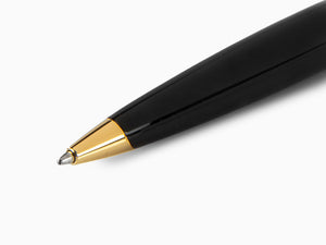 Waterman Carene Ballpoint Pen Deluxe Black - Silver Plated Cap