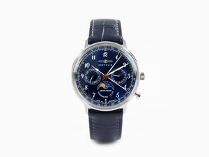 Zeppelin LZ 129 Hindenburg Moonphase Lady Quartz Watch, Blue, 36 mm, 7 - Iguana Sell UK Zeppelin LZ 129 Hindenburg Moonphase Lady Quartz Watch, Blue, 36 mm, 7 - Iguana Sell UK