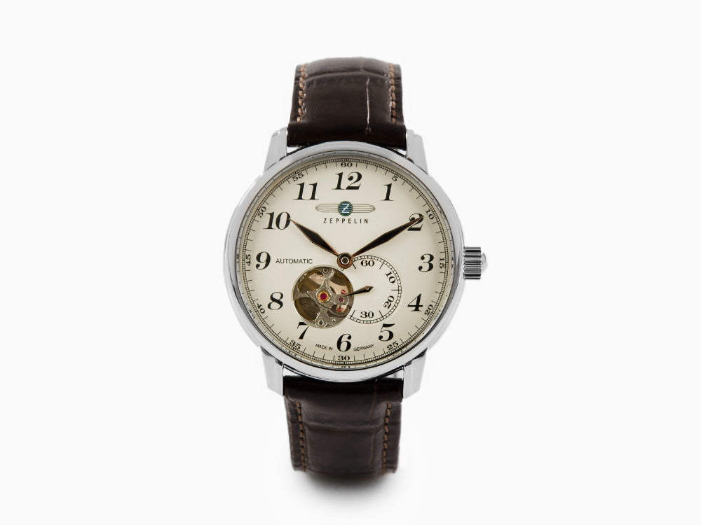 Zeppelin LZ 127 Graf Zeppelin Automatic Watch, Beige, 40 mm, 7666-5