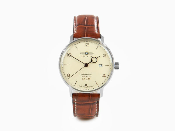 Zeppelin LZ 129 Hindenburg Automatic Watch, Beige, 40 mm, Day, Leather, 8062-5 Zeppelin LZ 129 Hindenburg Automatic Watch, Beige, 40 mm, Day, Leather, 8062-5