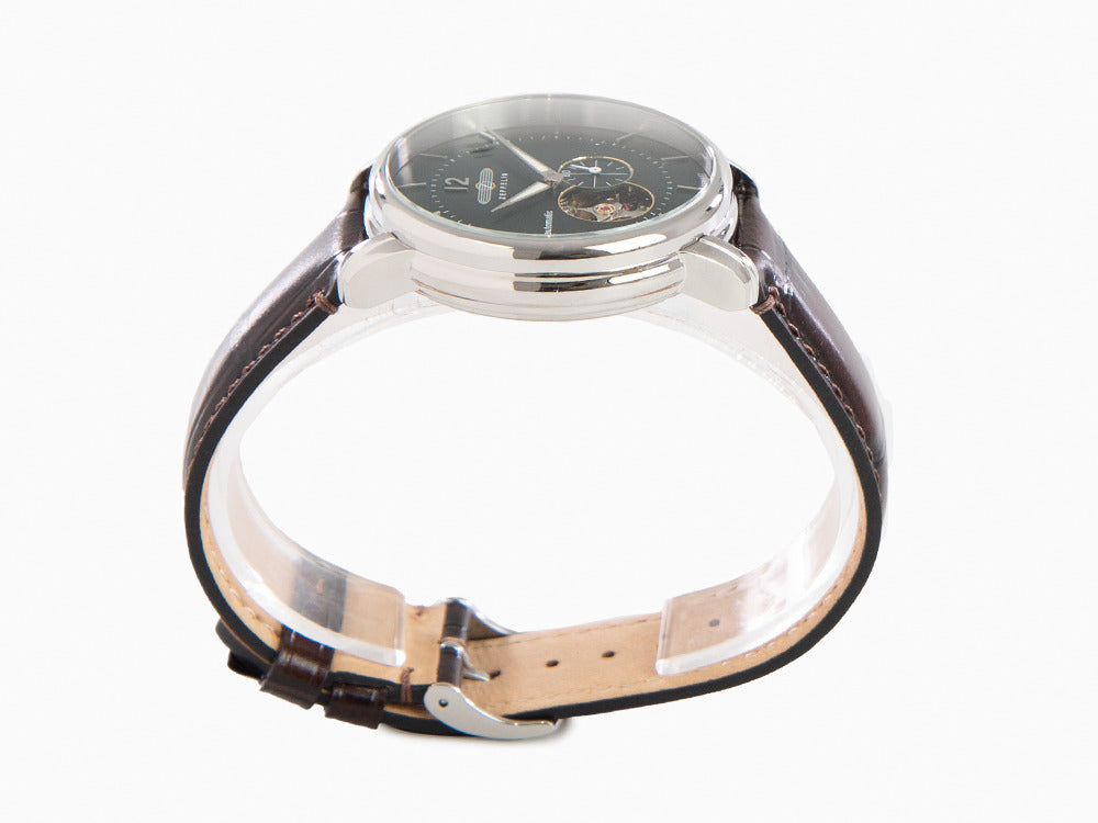 Zeppelin LZ 120 Bodensee Automatic Watch, Green, 40mm, Leather strap, 8166-4