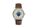 Zeppelin Atlantic GMT Automatic Watch, Beige, 42 mm, Day, Leather strap, 8468-5