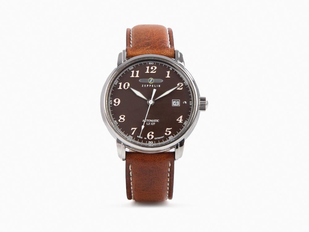 Zeppelin LZ 127 Graf Zeppelin Automatic Watch, Brown, 40 mm, Day, 8656-3