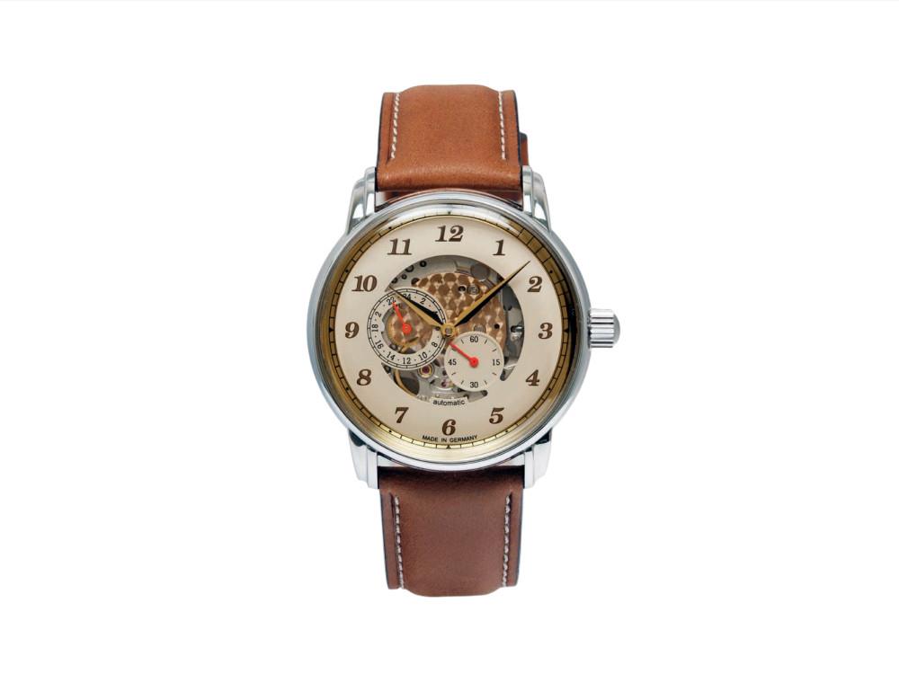 Zeppelin Captain Line Automatic Watch, Beige, 42 mm, 8658-5