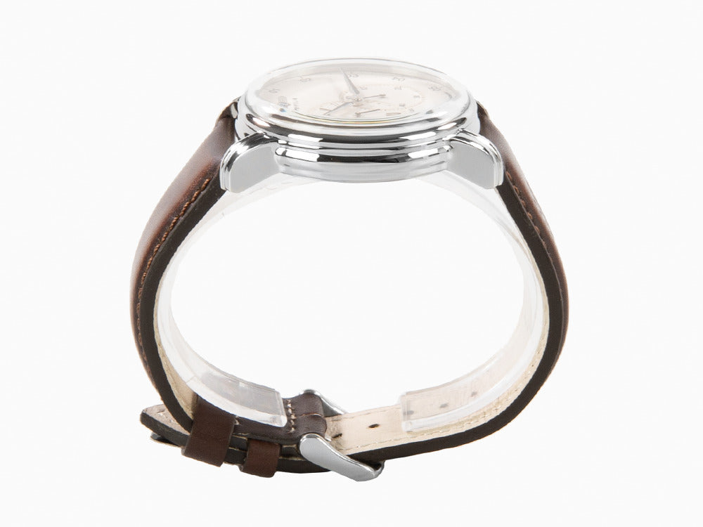 Zeppelin Captain Line Automatic Watch, Beige, 42 mm, Leather strap, 8662-5