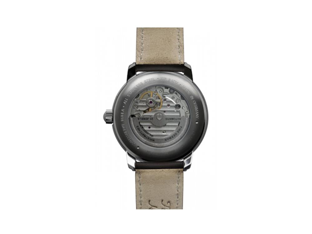 Zeppelin LZ 127 Graf Zeppelin Automatic Watch, White,40 mm,Leather strap, 8668-4