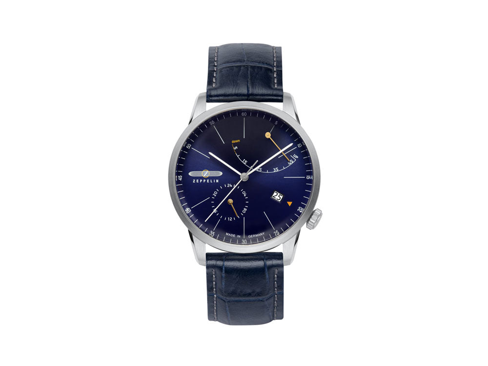 Zeppelin Flatline Automatic Watch, Blue, 40 mm, Sí, 7366-3