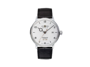 Zeppelin LZ 129 Hindenburg Automatic Watch, White, 40 mm, Day, Leather, 8062-1