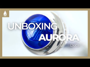 Aurora Duca Fountain Pen, Blue, Silver Trim, Limited Edition, 956-B