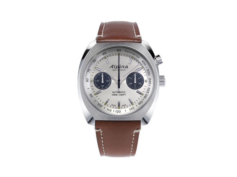 Alpina Startimer Pilot Heritage Chrono Automatic Watch 42mm White AL 727SS4H6