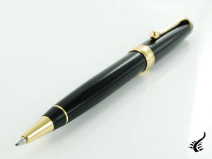 Aurora 88 Ballpoint pen, Resin, Black, Gold plated, 830