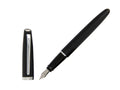 Aurora Style Fountain Pen, Black Resin, Chrome trim, E20N