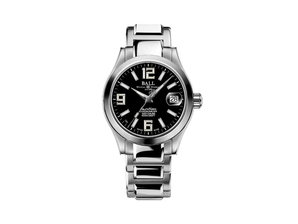 Iik black steel analog watch deals