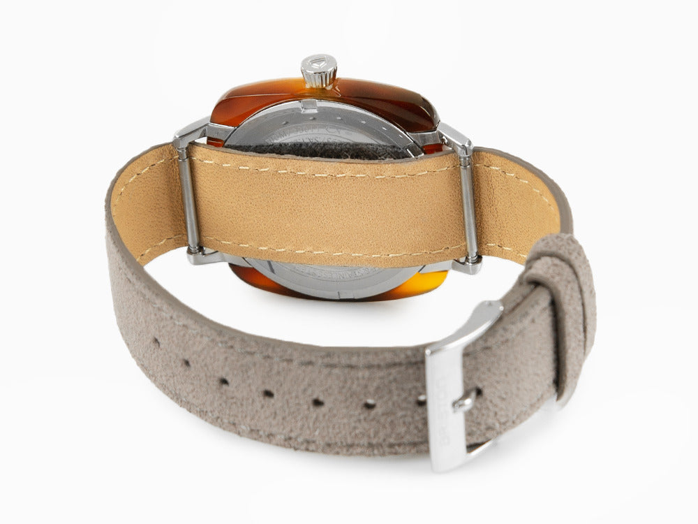 Briston Clubmaster Elegant Quartz Watch, White, 37 mm, 22937.SA.T.2.LNT