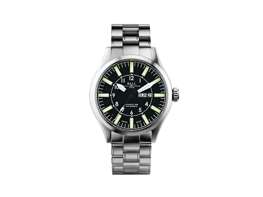 Black aviator watch new arrivals