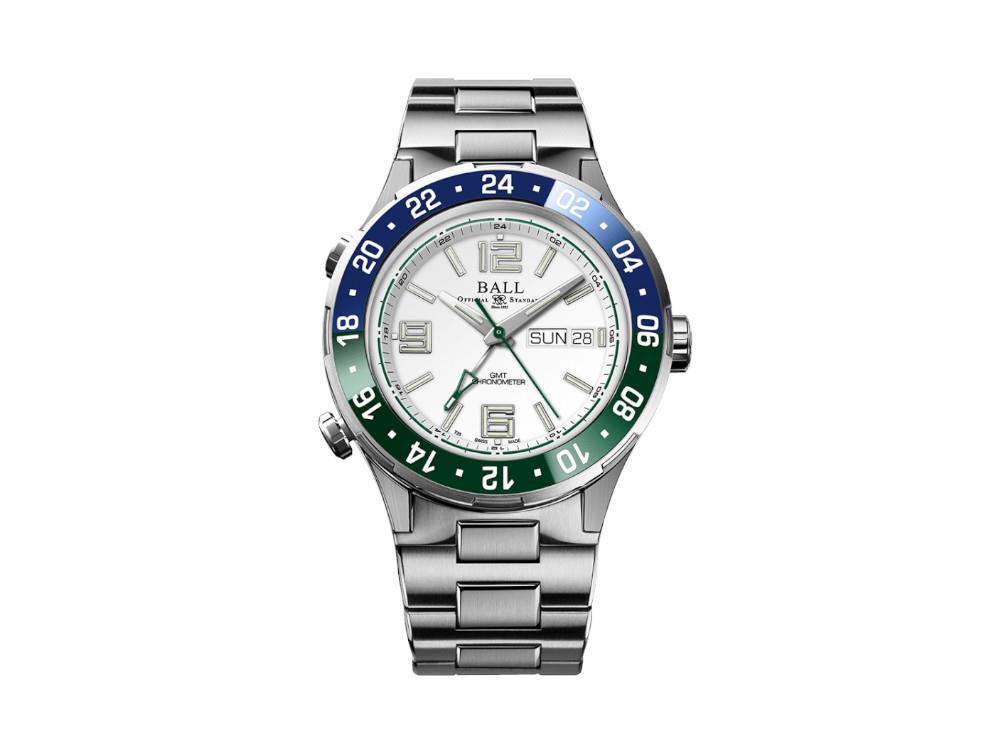 Ball MARINE GMT Automatic Watch, White, 40 mm, Edition