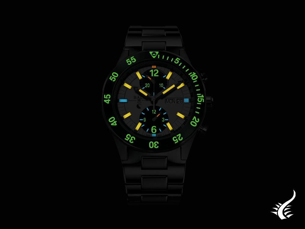 Ball Roadmaster Rescue Chronograph Automatic Watch, White, LE, DC3030C-S2-WH