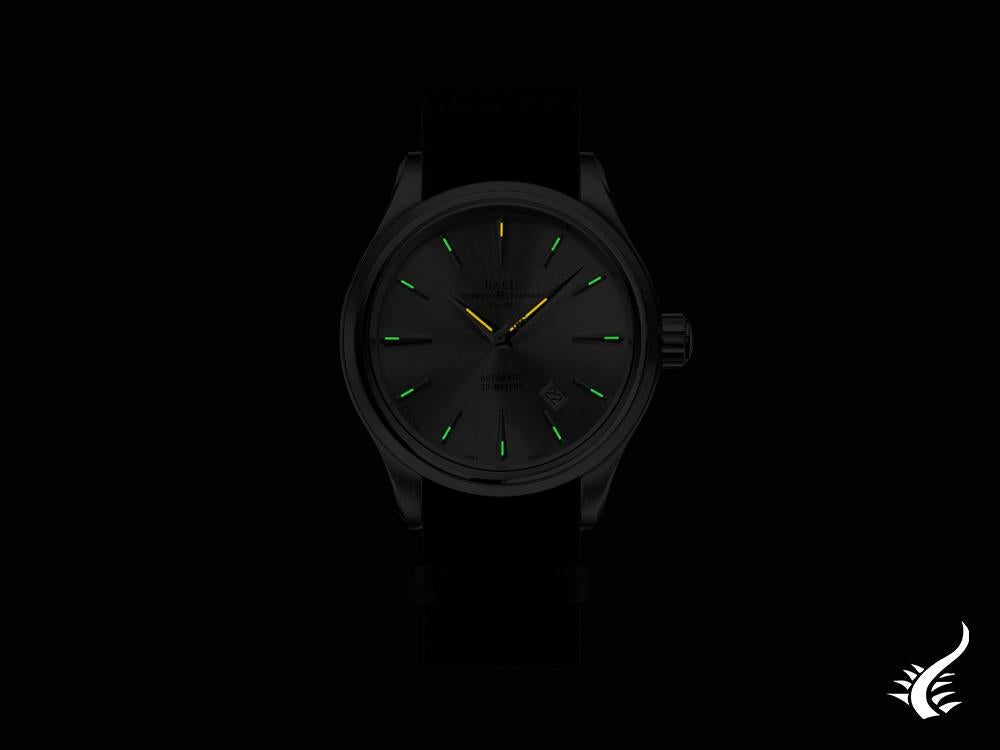 Ball Trainmaster Legend Automatic Watch, 40 mm, Silver, NM9080D-L1J-SL