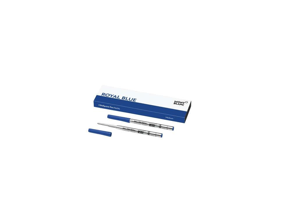 Ballpoint refill 2x1 Montblanc, Royal Blue, Medium, 128214