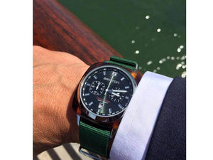 Briston Clubmaster Sport Quartz Watch, Green, 42 mm, 17142.SA.TS.10.NBG