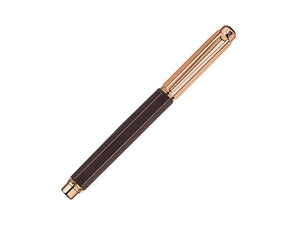 Caran d´Ache Varius Ebony Rollerball pen, PVD Rose Gold, Brown, 4470.142