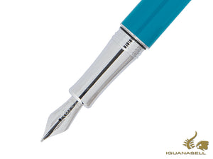 Caran d´Ache Léman Bicolor Turquoise Fountain Pen, Lacquer, 4799.171