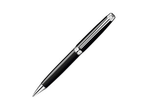 Caran d´Ache Léman Ebony Black Ballpoint pen, Lacquer, Rhodium, Black, 4789.782