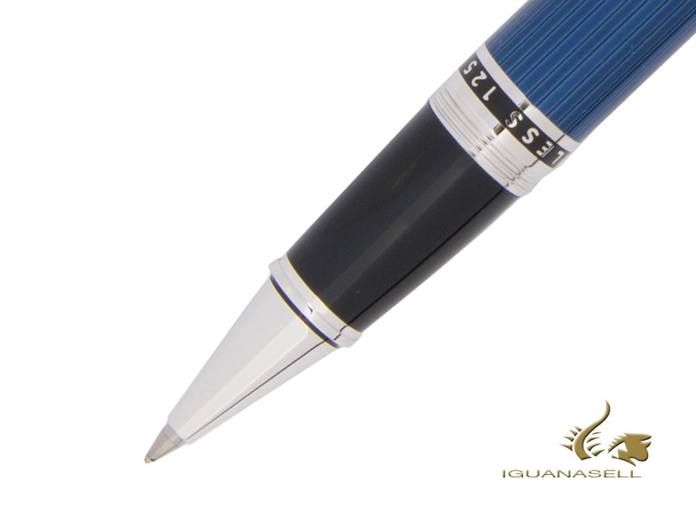 Cross Peerless 125 Rollerball pen, Lacquer, Blue, Platinum trim, AT0705-14