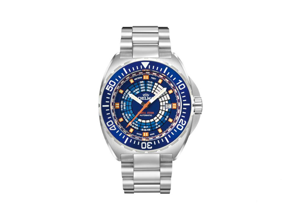 Delma Diver Shell Star Decompression Timer Automatic Watch, 41701.670.6.044
