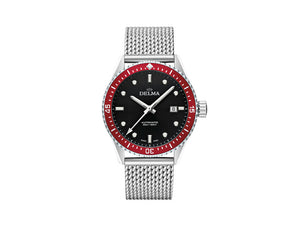 Delma Diver Cayman Automatic Watch, Black, 42 mm, 41801.706.6.036