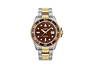 Delma Diver Commodore Automatic Watch Brown 43 mm 52701.690.6.101 Iguana Sell UK