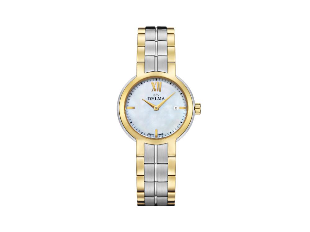 Delma Elegance Ladies Marbella Quartz Watch, White, 30 mm, 52701.603.1.516