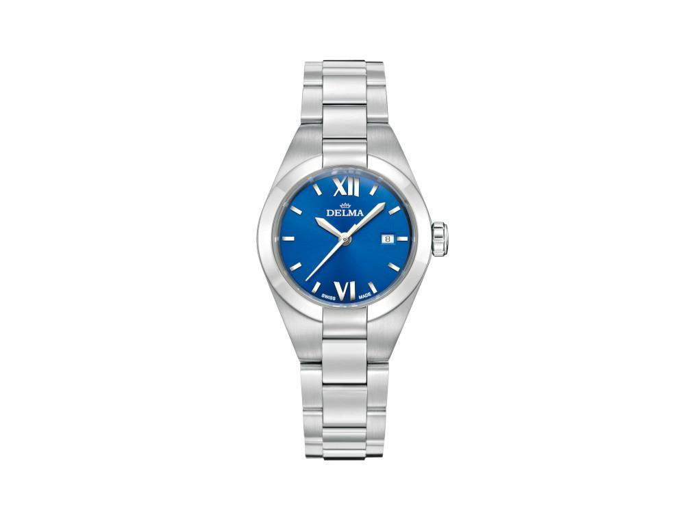 Delma Elegance Ladies Rimini Quartz Watch, Blue, 31mm, 41701.625.1.046