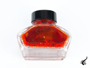 Esterbrook Ink Bottle Tangerine, Orange, 50ml, Crystal, EINK-SHIMM-TANGERINE