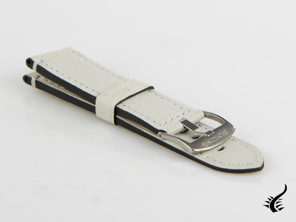Glycine, Leather strap, 24mm, Grey, LB5GR-24