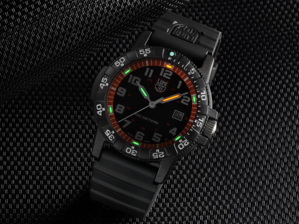 Luminox Sea Turtle Quartz Watch, Orange, CARBONOX™, 44 mm, 10 atm, XS.0329.1