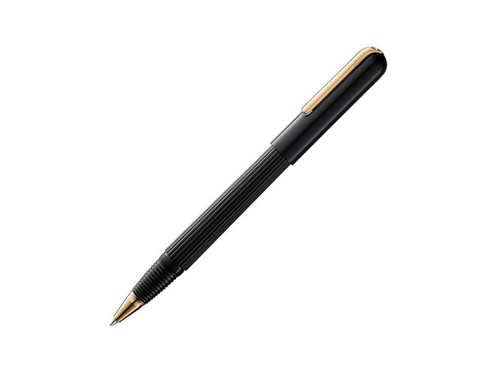 Lamy Imporium Rollerball pen, PVD, Guilloche, Gold trim, Black, 1227951