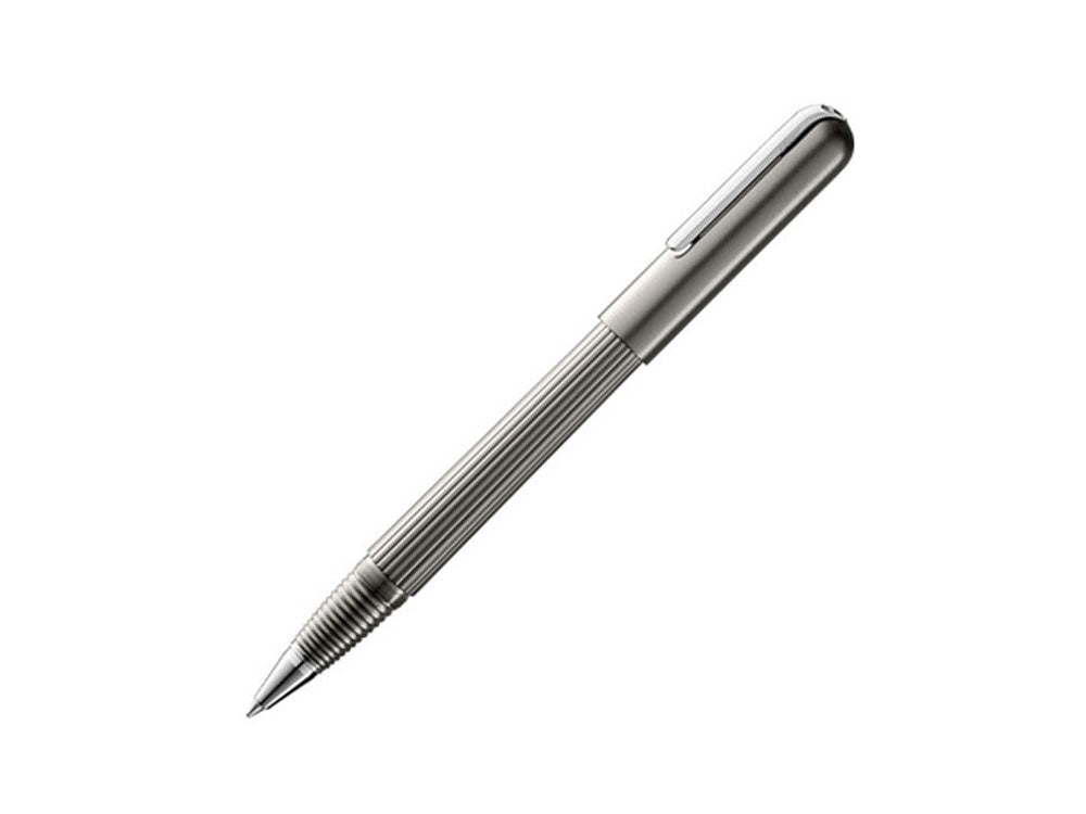 Lamy Imporium Rollerball pen, Titanium, Guilloche, Platinum-plated, 1227957
