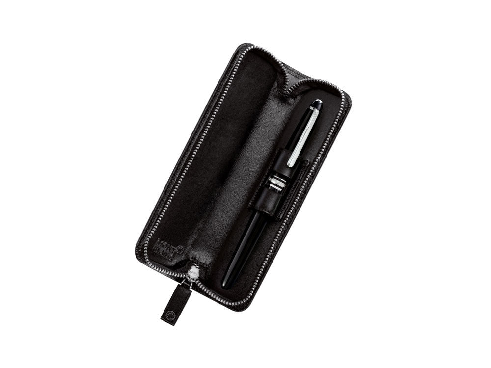 Montblanc Meisterstück 1 Pen Case, Leather, Soft, Zip, Black, 101872