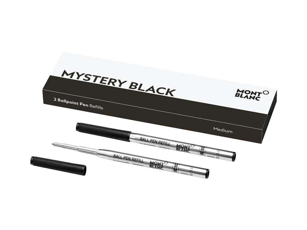 Ballpoint refill 2x1 Montblanc, Mystery Black, Medium, 128211