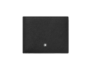 Montblanc Sartorial Wallet, Leather, Black, 6 Cards, 130315